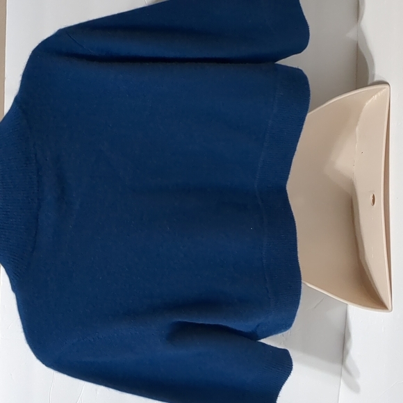 INC Cashmere Cardigan open crop top short sleeve - Picture 2 of 9